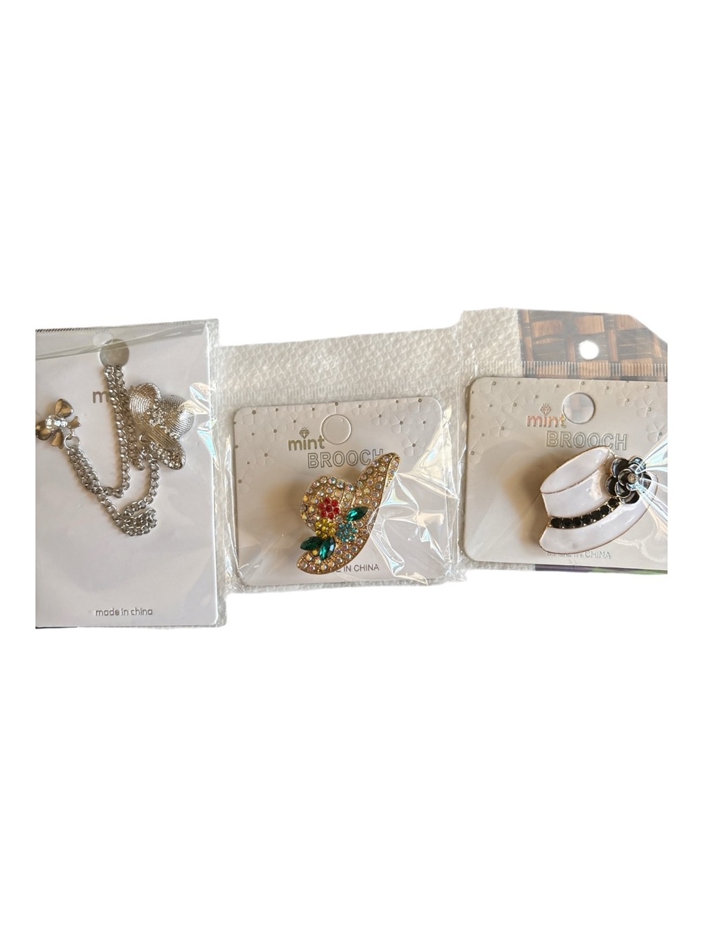 Rhinestone Hat Brooch Pins